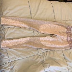 Gymshark leggings, grey and purple